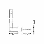 FL-PROF-PRE-COR-LINEA20 90deg-AL-AN