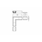FL-PROF-PRE-COR-UNI12 90deg-AL-WH