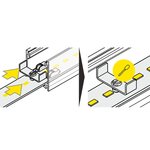 FL-PROF-PRE-ACC-LINEA20 LED clamp-ST-WH