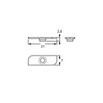 FL-PROF-PRE-ACC-LINEA20-1 LED clamp-ST-WH