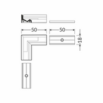 FL-PROF-PRE-EXT-CORNER10 90DEG-AL-WH