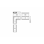 FL-PROF-PRE-COR-SURFACE14 90DEG-AL-WH