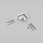 FL-PROF-PRE-COR-LINEA20 90deg-AL-WH