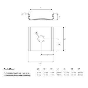 FL-PROF-ECO-MT.PLATE-LINEXL-14MM-SS-IX