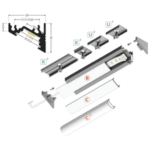 FL-PROF-PRE-CORNER10 BC/UX-AL-RA-2000