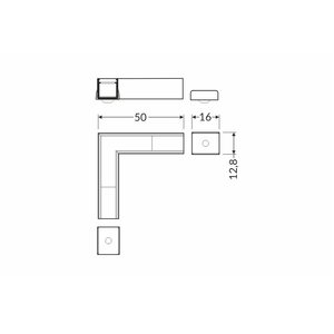 FL-PROF-PRE-COR-SMART10 90deg-AL-WH
