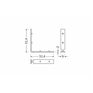 FL-PROF-PRE-COR-Q9-90deg bent-ZI-ZI