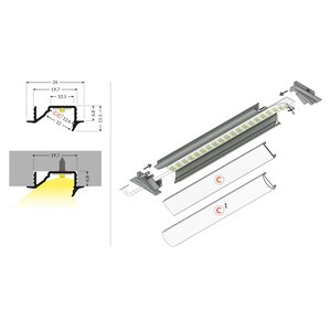 FL-PROF-PRE-DIAGONAL10 C-AL-WH-2000