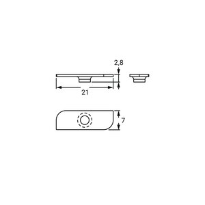 FL-PROF-PRE-ACC-LINEA20-1 LED clamp-ST-WH