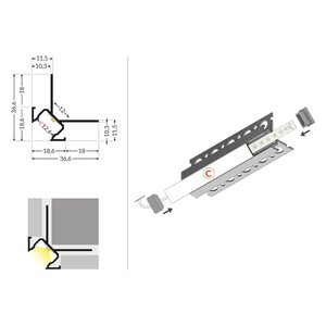 FL-PROF-PRE-UNI-TILE12 270deg C PLUS-AL-AN-2000