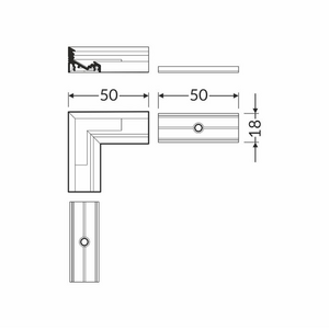 FL-PROF-PRE-COR-CORNER10 90DEG-AL-WH