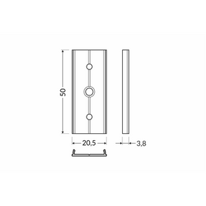 FL-PROF-PRE-EXT-T 180DEG-AL-RA