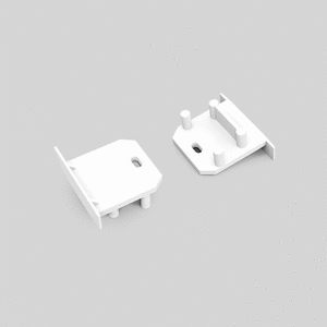 FL-PROF-PRE-END-DEEP10 G2 with hole-ABS-WH