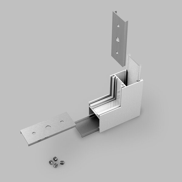 FL-PROF-PRE-COR-LINEA20 270deg bent-AL-WH