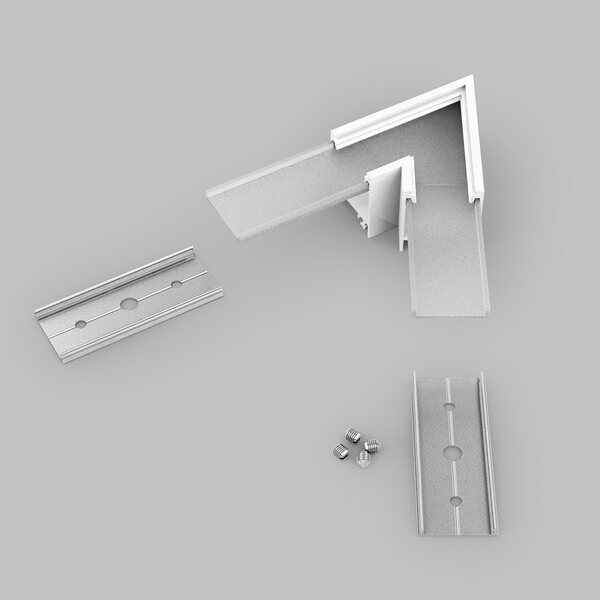 FL-PROF-PRE-COR-LINEA20 60deg-AL-WH