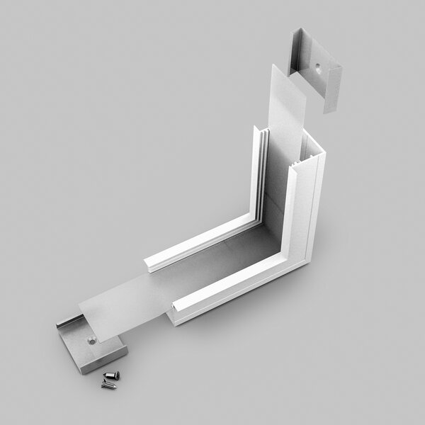 FL-PROF-PRE-COR-VARIO30-07 90deg bent-AL-WH