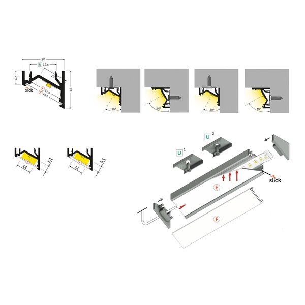 FL-PROF-PRE-CORNER12.v2 EF/U 2000-AL-WH-2000