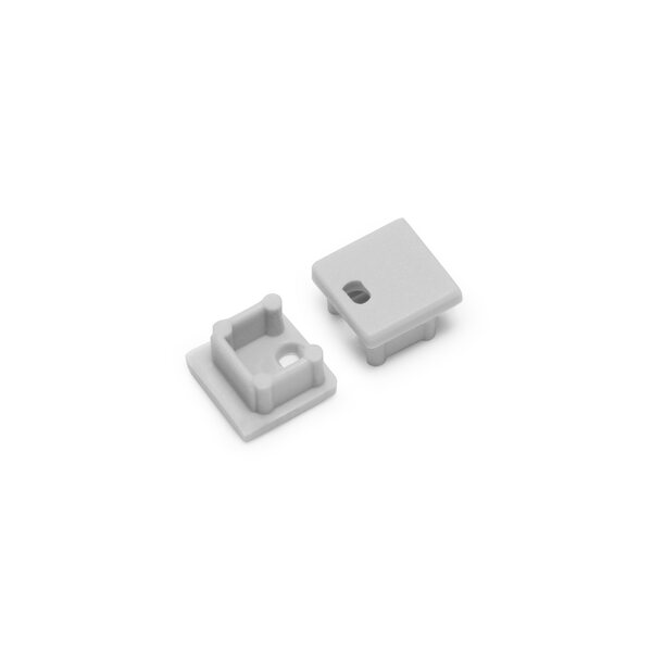 FL-PROF-PRE-END-SMART10 with hole-ABS-GY